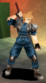 Cloud - special outfit - Shinra MP uniform